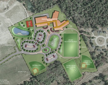 Closeup of School Site Concept